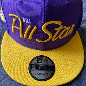 Mens NWT NEW ERA 9FIFTY Los Angeles Lakers All Star Adjustable Hat.